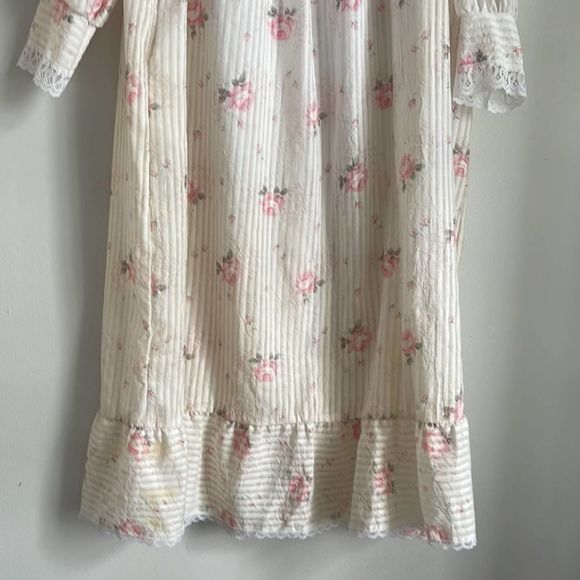 Vintag Willow Creek pearl button sailor collar lace trim shabby chic cottagecore - Picture 11 of 12
